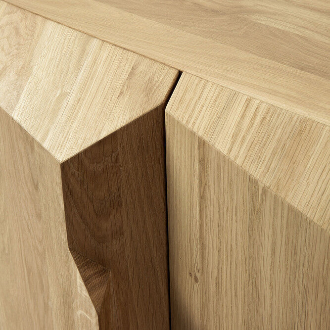 Ethnicraft Stairs Sideboard in oak, FSC-certified solid oak, Belgian solid wood furniture