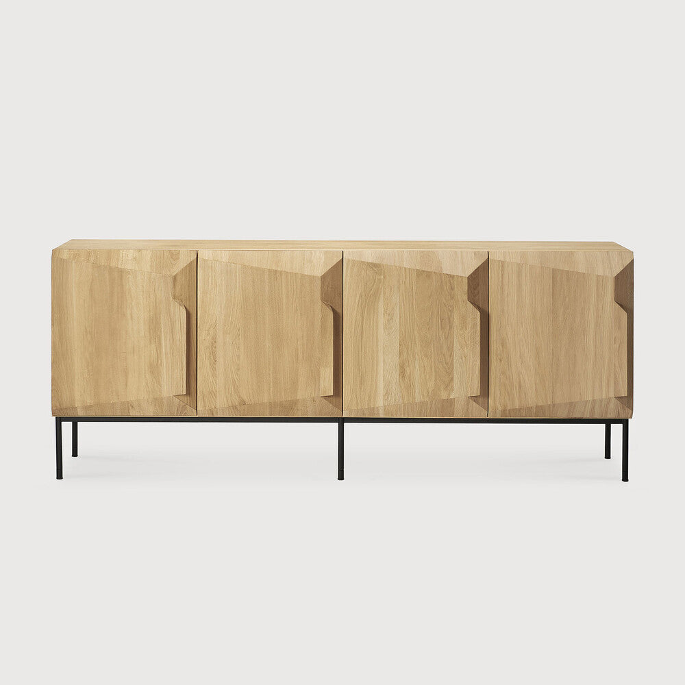 Ethnicraft Stairs Sideboard in oak, FSC-certified solid oak, Belgian solid wood furniture