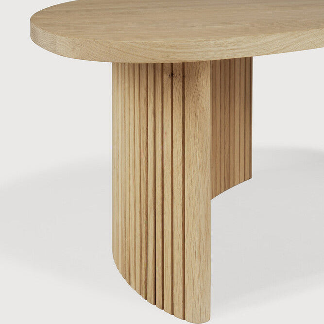 Ethnicraft Boomerang Coffee Table in oak, FSC-certified solid oak