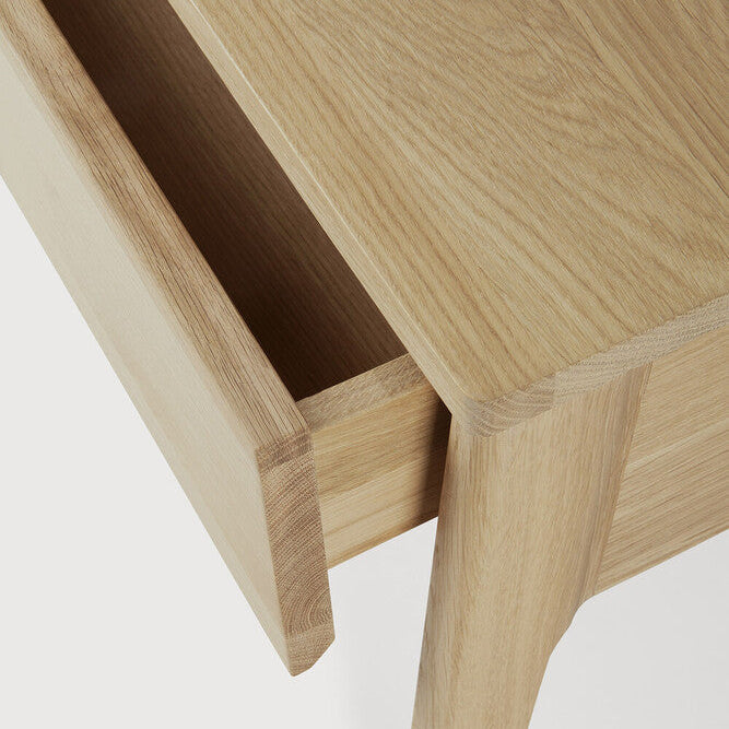 Ethnicraft Air Bedside Table in oak, FSC-certified solid oak