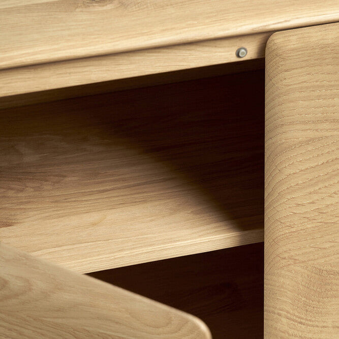 Ethnicraft PI Sideboard in oak, FSC-certified solid oak
