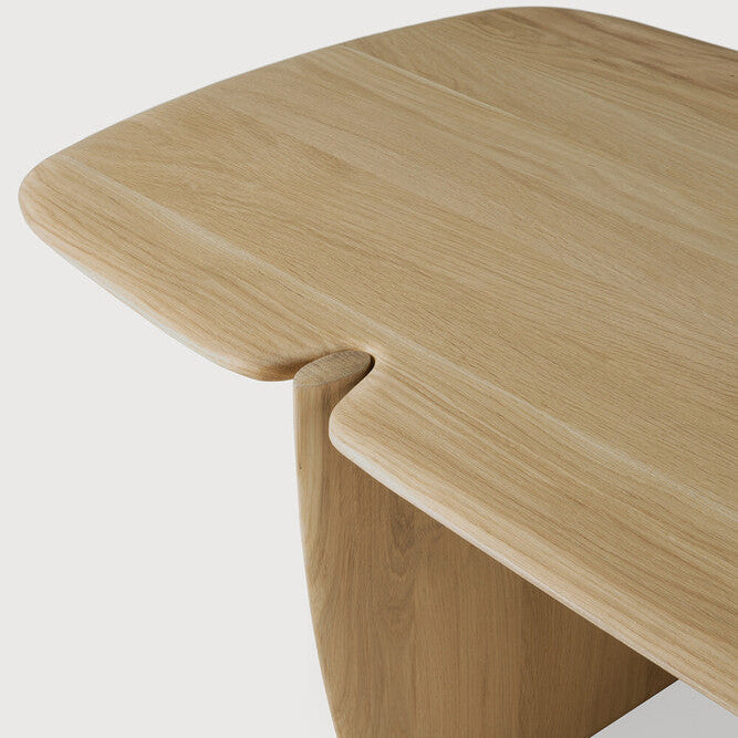 Ethnicraft Pi Coffee Table in oak, FSC-certified solid oak with varnished finish