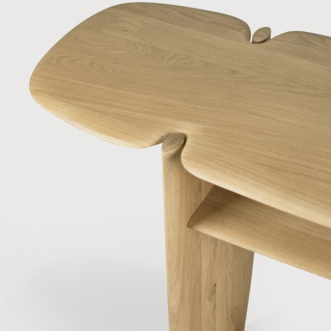 Ethnicraft Pi Console Table in oak, FSC-certified solid oak