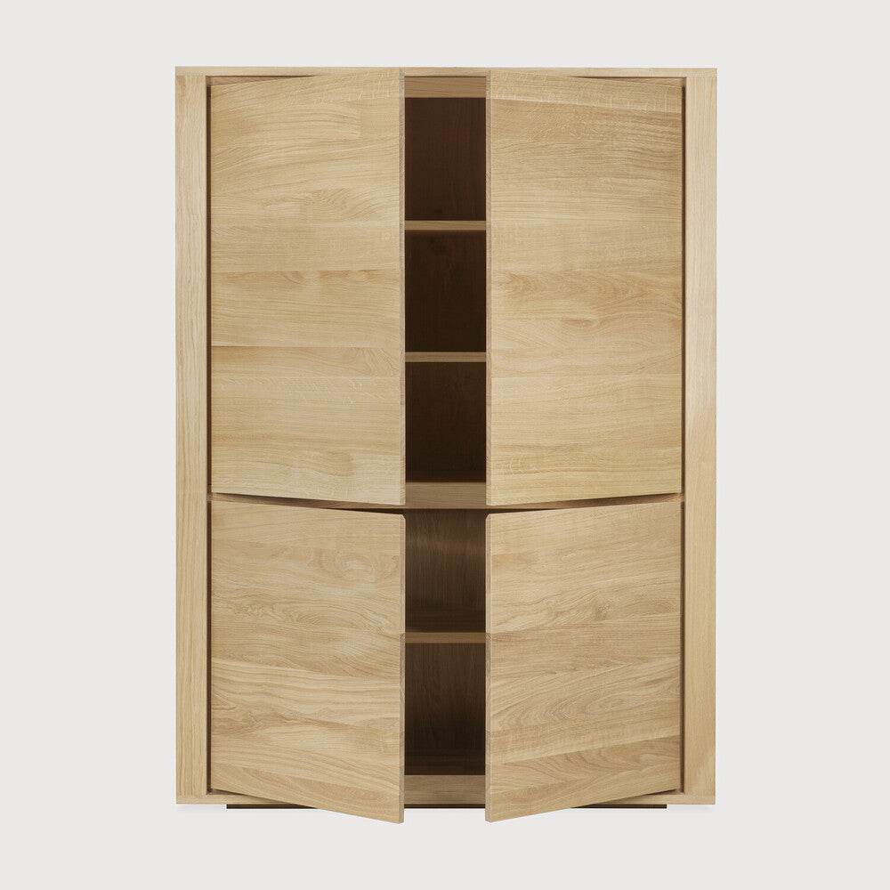 Ethnicraft Shadow Cupboard, FSC-certified solid wood furniture by Belgian brand