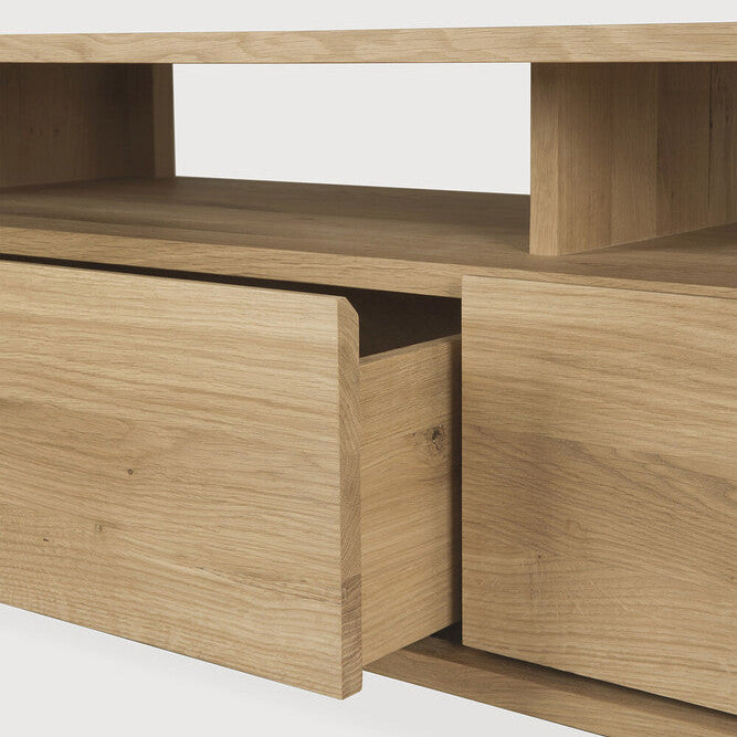 Ethnicraft Shadow TV Cupboard, FSC-certified solid wood furniture by Belgian brand