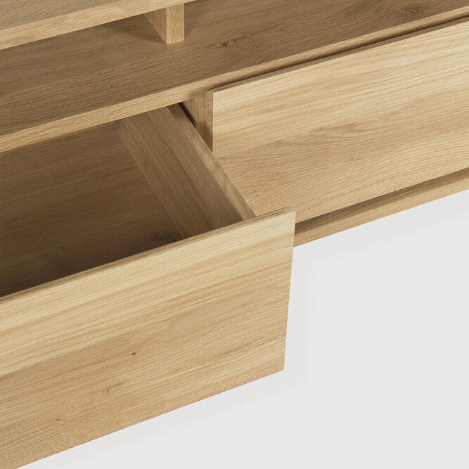 Ethnicraft Shadow TV Cupboard, FSC-certified solid wood furniture by Belgian brand