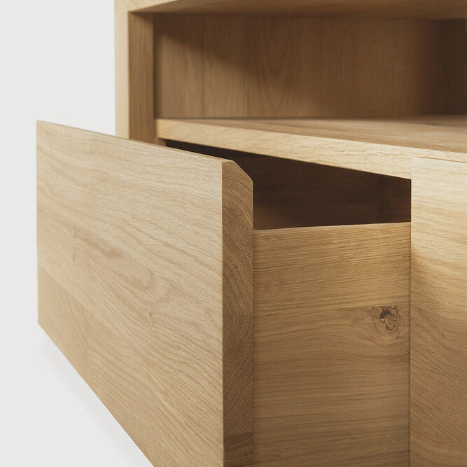 Ethnicraft Shadow TV Cupboard, FSC-certified solid wood furniture by Belgian brand