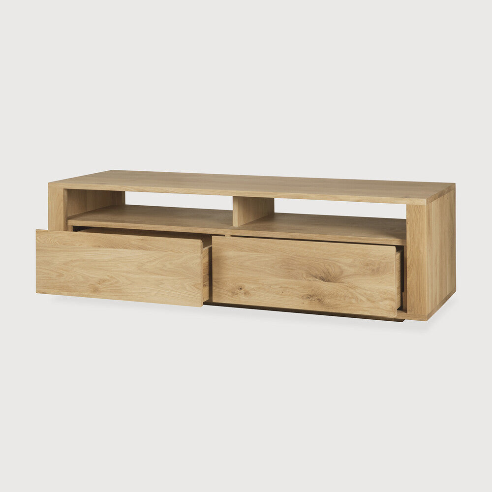 Ethnicraft Shadow TV Cupboard, FSC-certified solid wood furniture by Belgian brand