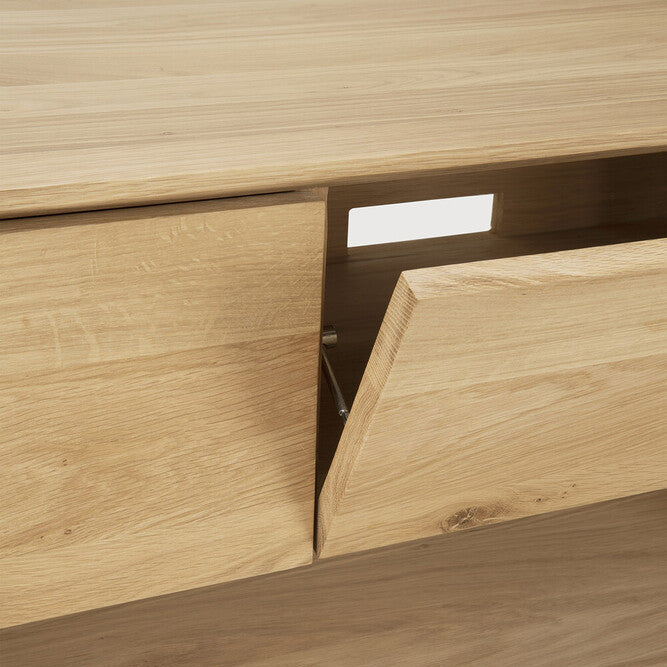 Ethnicraft Nordic TV Cupboard, FSC-certified solid wood furniture by Belgian brand