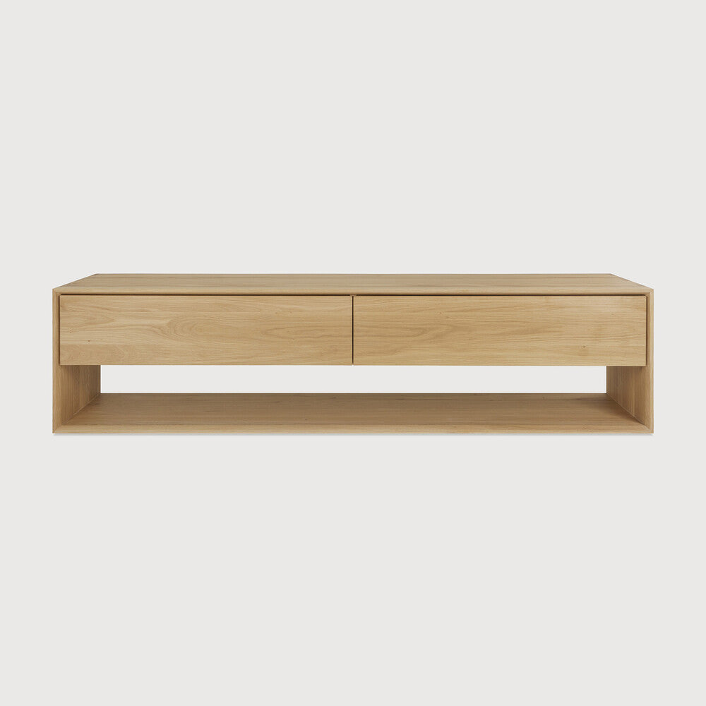 Ethnicraft Nordic TV Cupboard, FSC-certified solid wood furniture by Belgian brand
