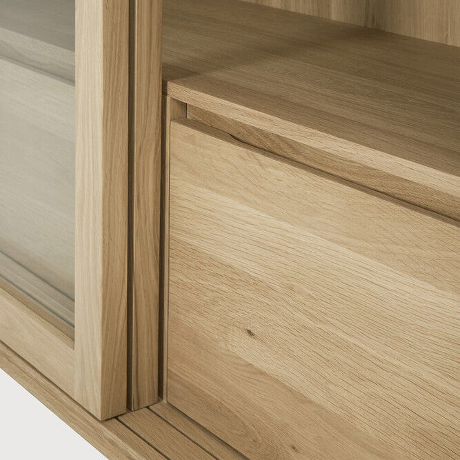 Ethnicraft Wave Cupboard, FSC-certified solid wood furniture by Belgian brand
