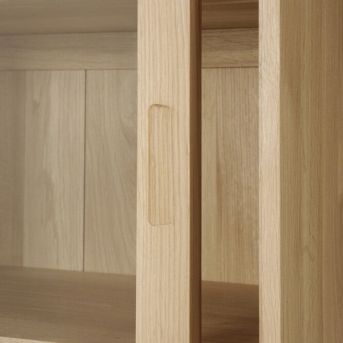 Ethnicraft Wave Cupboard, FSC-certified solid wood furniture by Belgian brand