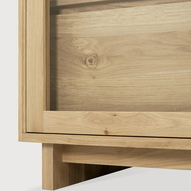 Ethnicraft Wave Cupboard, FSC-certified solid wood furniture by Belgian brand