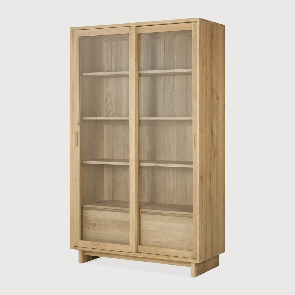 Ethnicraft Wave Cupboard, FSC-certified solid wood furniture by Belgian brand