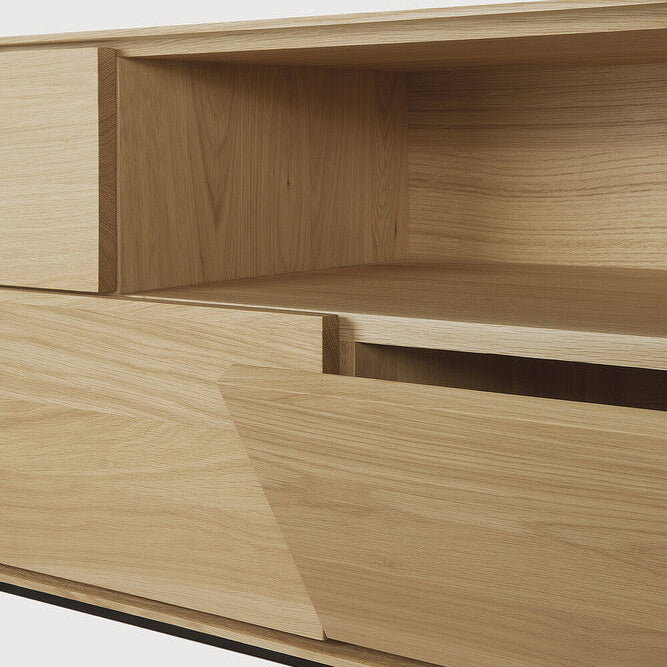 Ethnicraft Whitebird TV Cupboard, FSC-certified solid wood furniture by Belgian brand