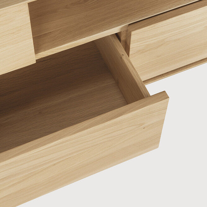Ethnicraft Whitebird TV Cupboard, FSC-certified solid wood furniture by Belgian brand