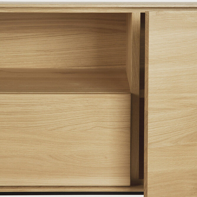 Ethnicraft Whitebird TV Cupboard, FSC-certified solid wood furniture by Belgian brand