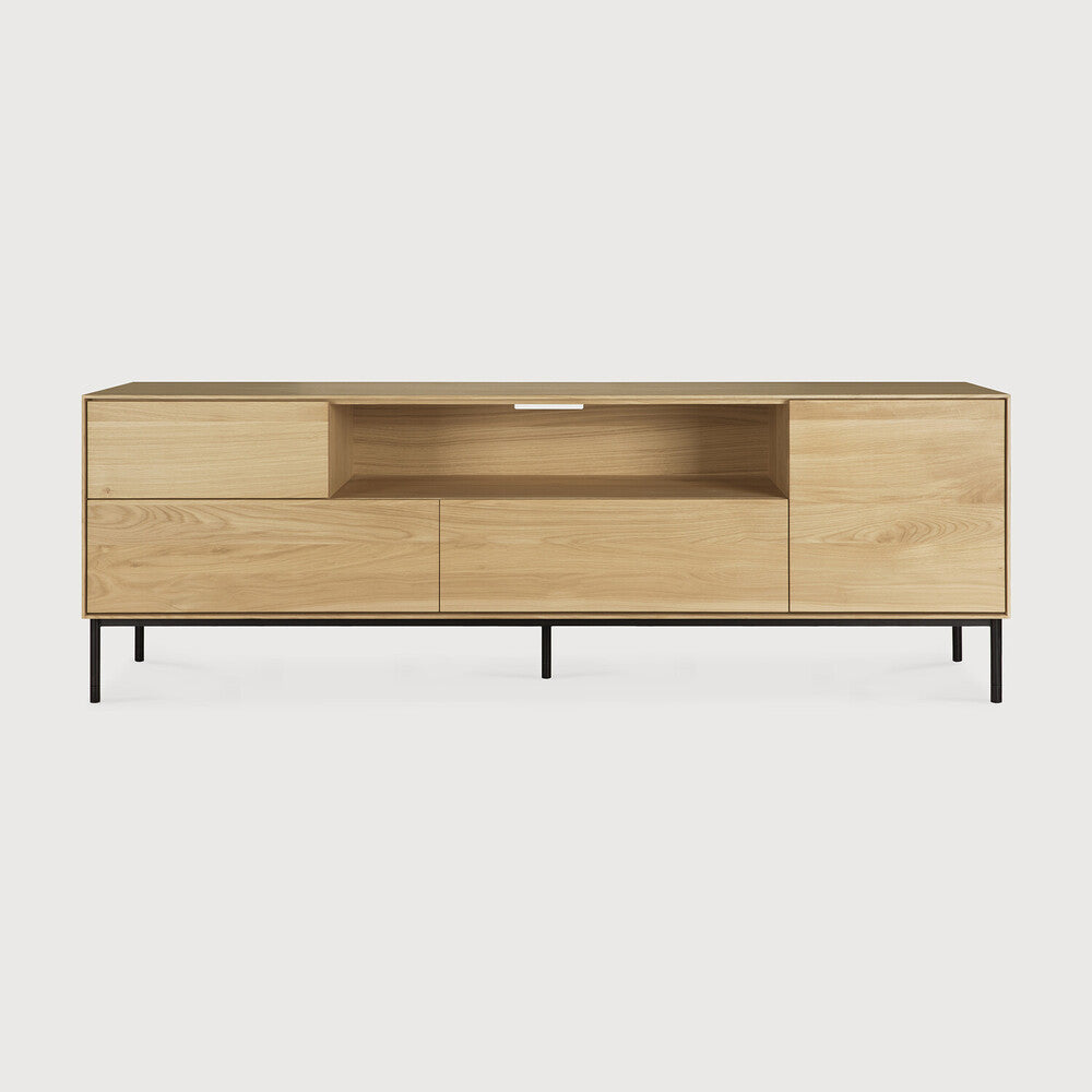 Ethnicraft Whitebird TV Cupboard, FSC-certified solid wood furniture by Belgian brand