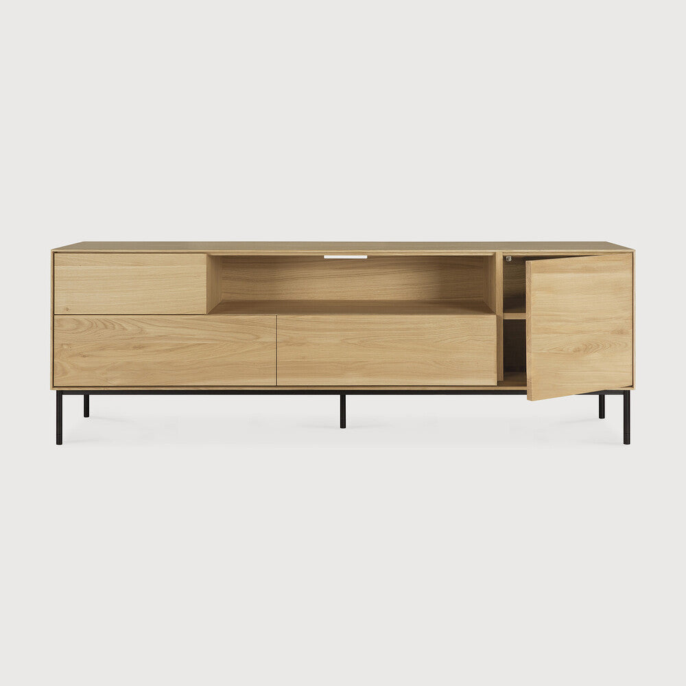 Ethnicraft Whitebird TV Cupboard, FSC-certified solid wood furniture by Belgian brand