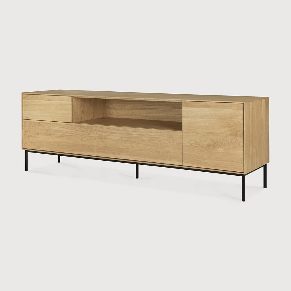 Ethnicraft Whitebird TV Cupboard, FSC-certified solid wood furniture by Belgian brand