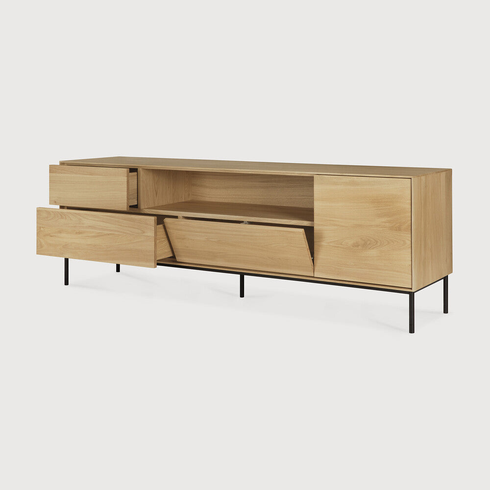 Ethnicraft Whitebird TV Cupboard, FSC-certified solid wood furniture by Belgian brand