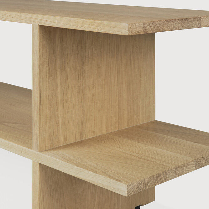 Ethnicraft Kabuki Side Table in oak, FSC-certified solid oak