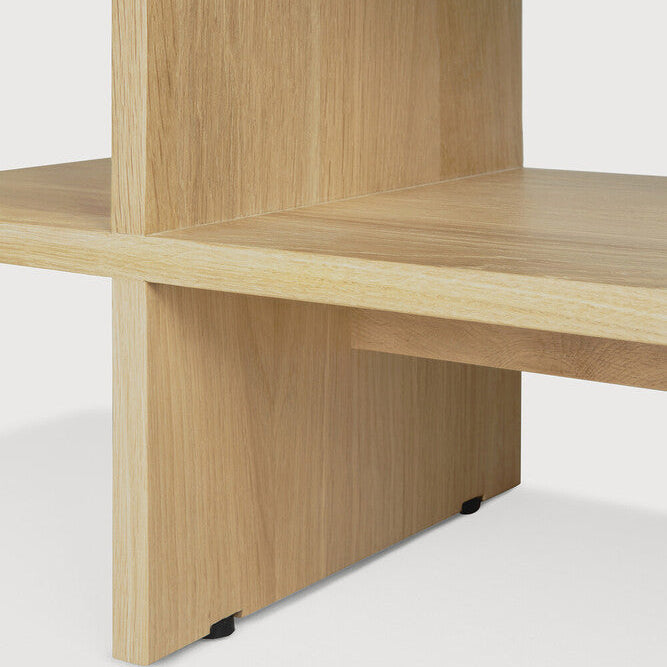 Ethnicraft Kabuki Side Table in oak, FSC-certified solid oak