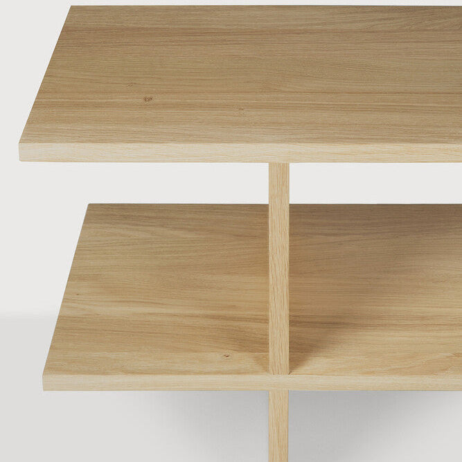 Ethnicraft Kabuki Side Table in oak, FSC-certified solid oak