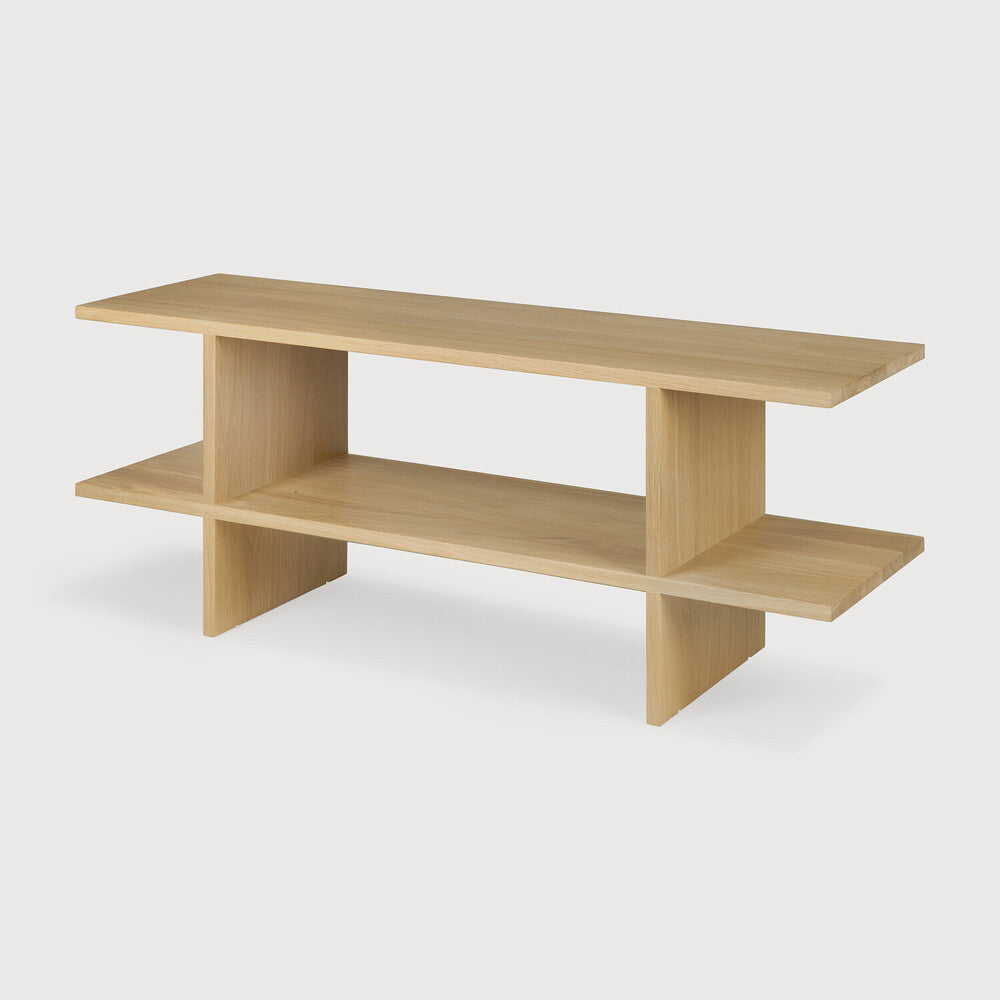 Ethnicraft Kabuki Side Table in oak, FSC-certified solid oak