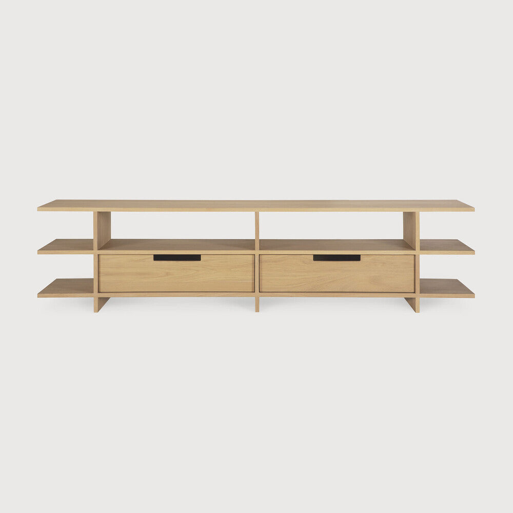 Ethnicraft Kabuki TV Cupboard in oak, FSC-certified solid oak