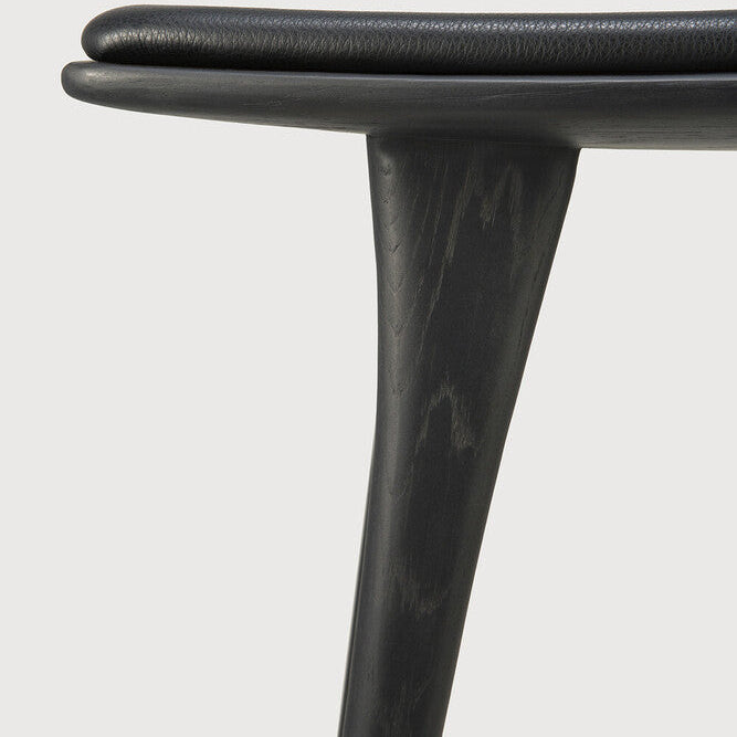Ethnicraft Osso Stool in oak, FSC-certified solid oak with varnished finish