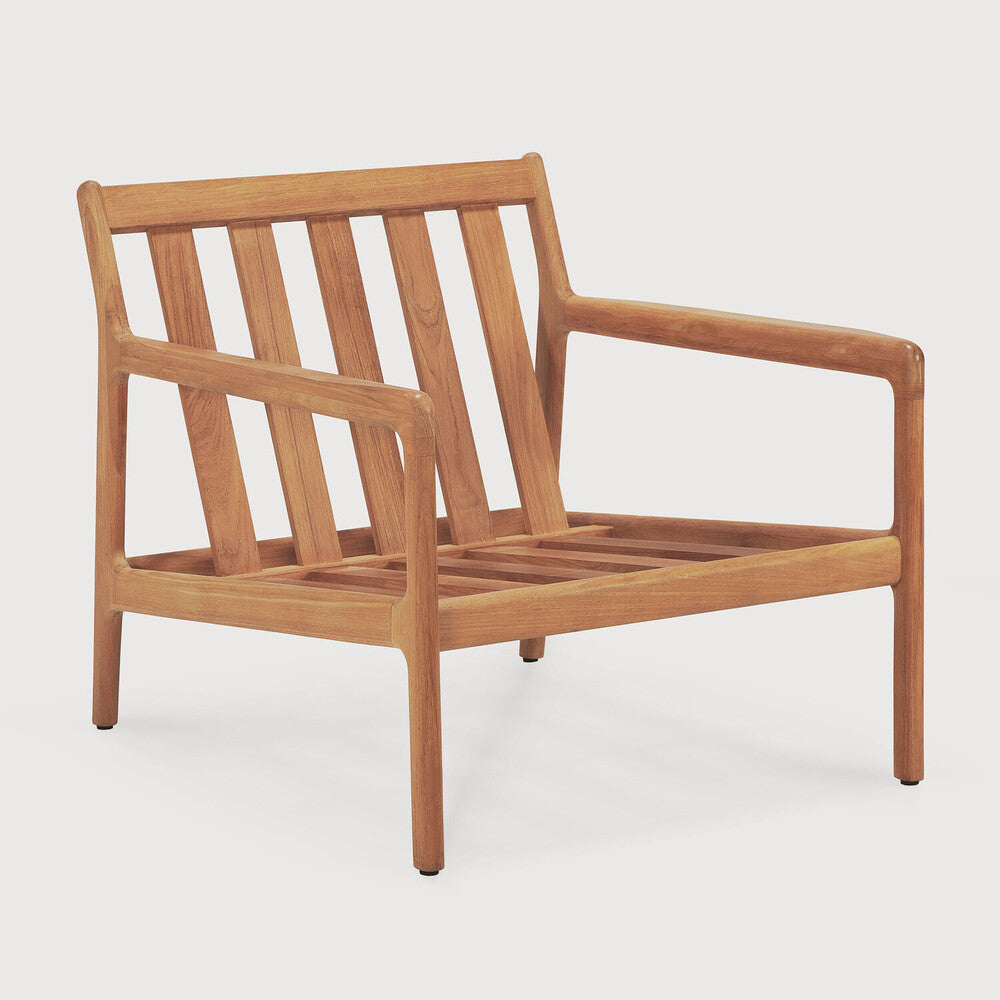 Ethnicraft Jack Outdoor Lounge Chair Frame with FSC-certified solid teak frame