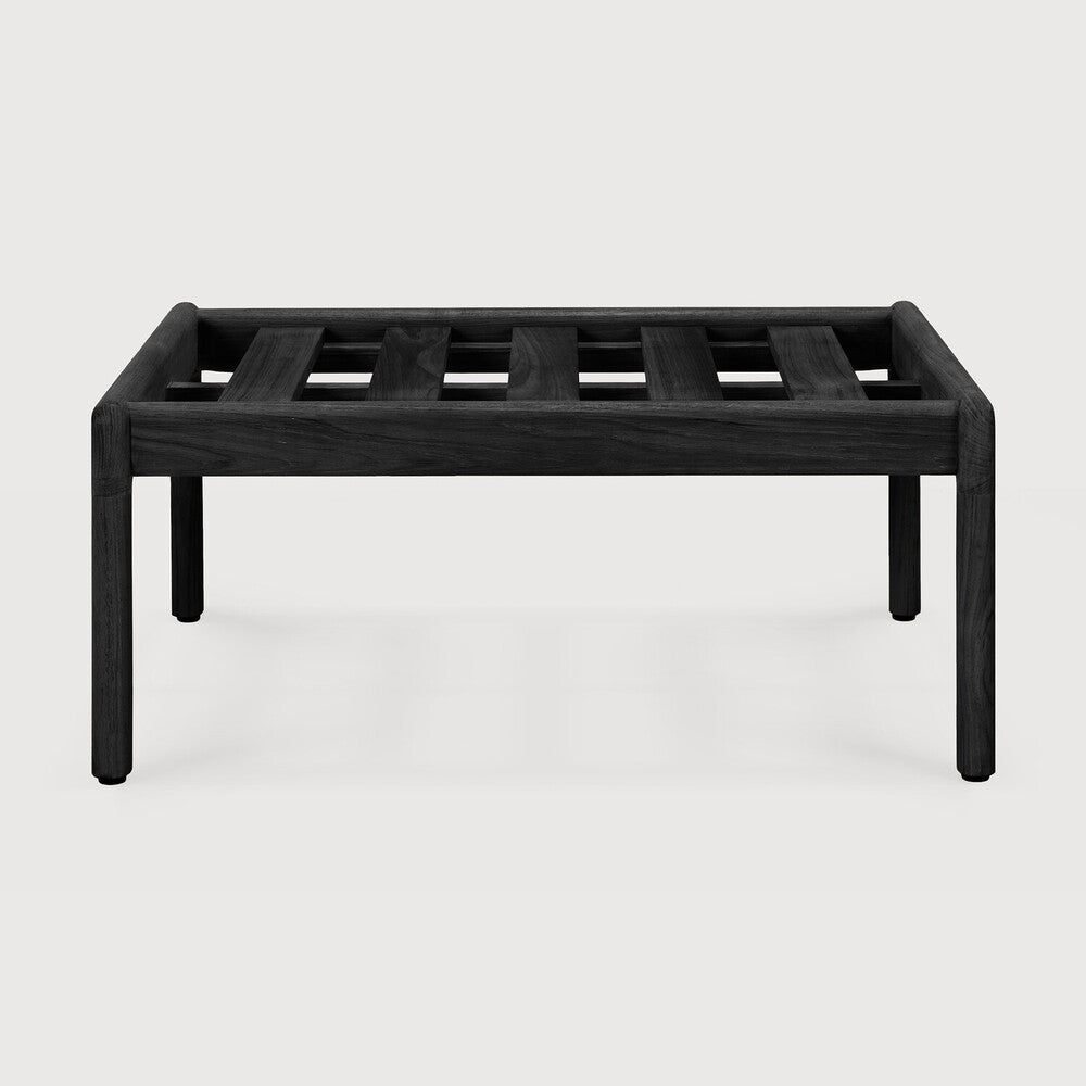 Ethnicraft Jack Outdoor Footstool with FSC-certified solid teak frame