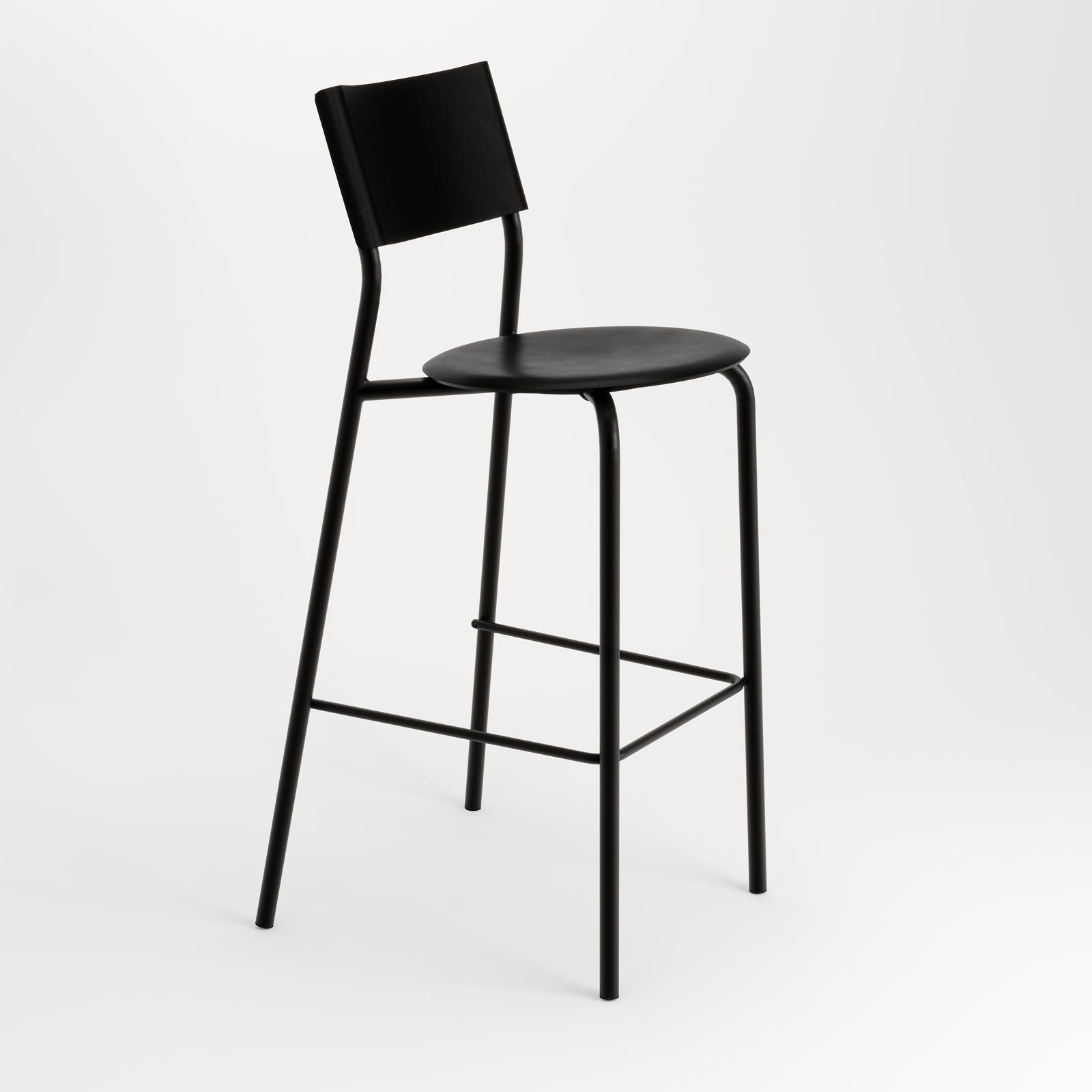 Tiptoe SSDr Recycled Plastic Bar Chair 29.5in in Graphite Black — Tiptoe