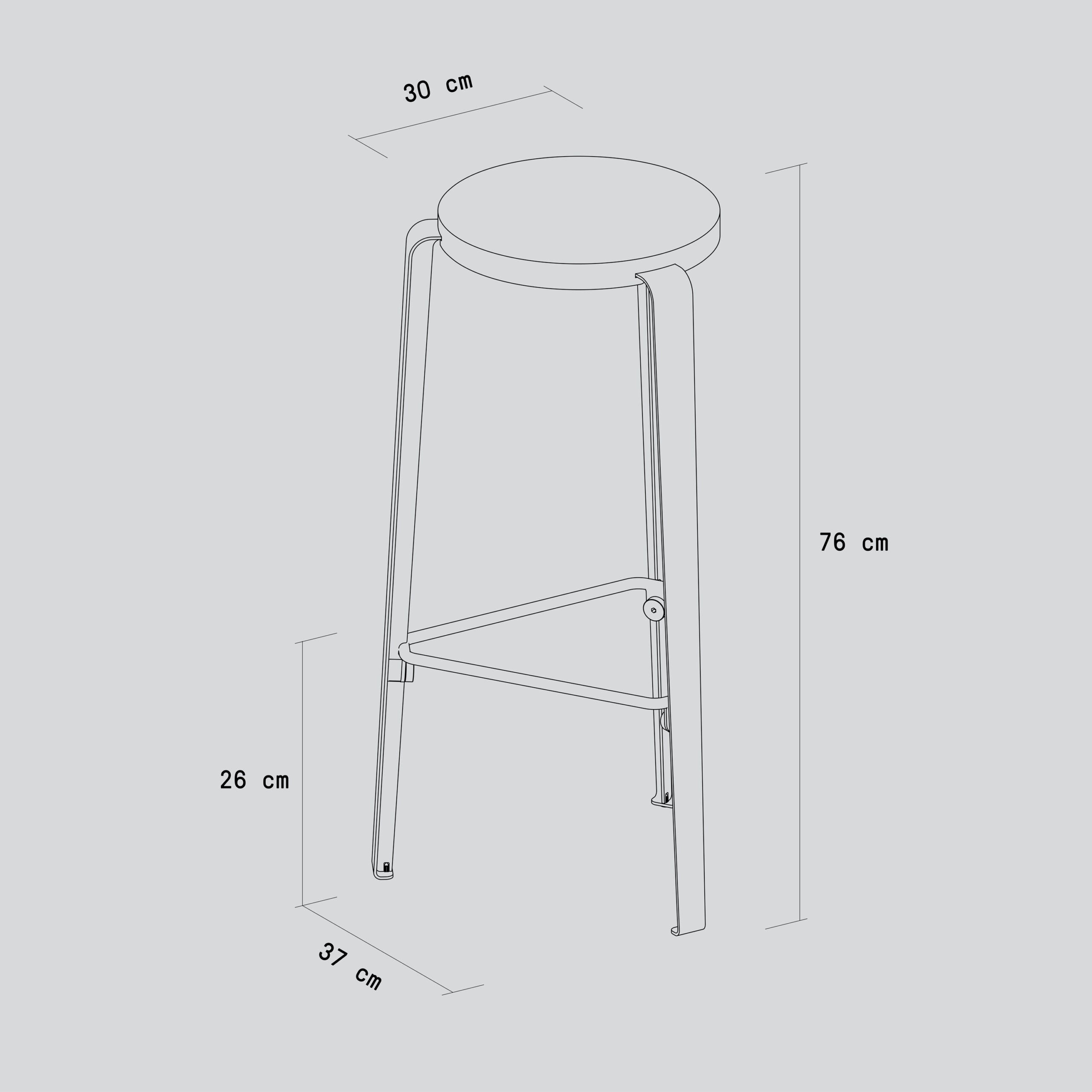 Tiptoe LOU Bar Stool