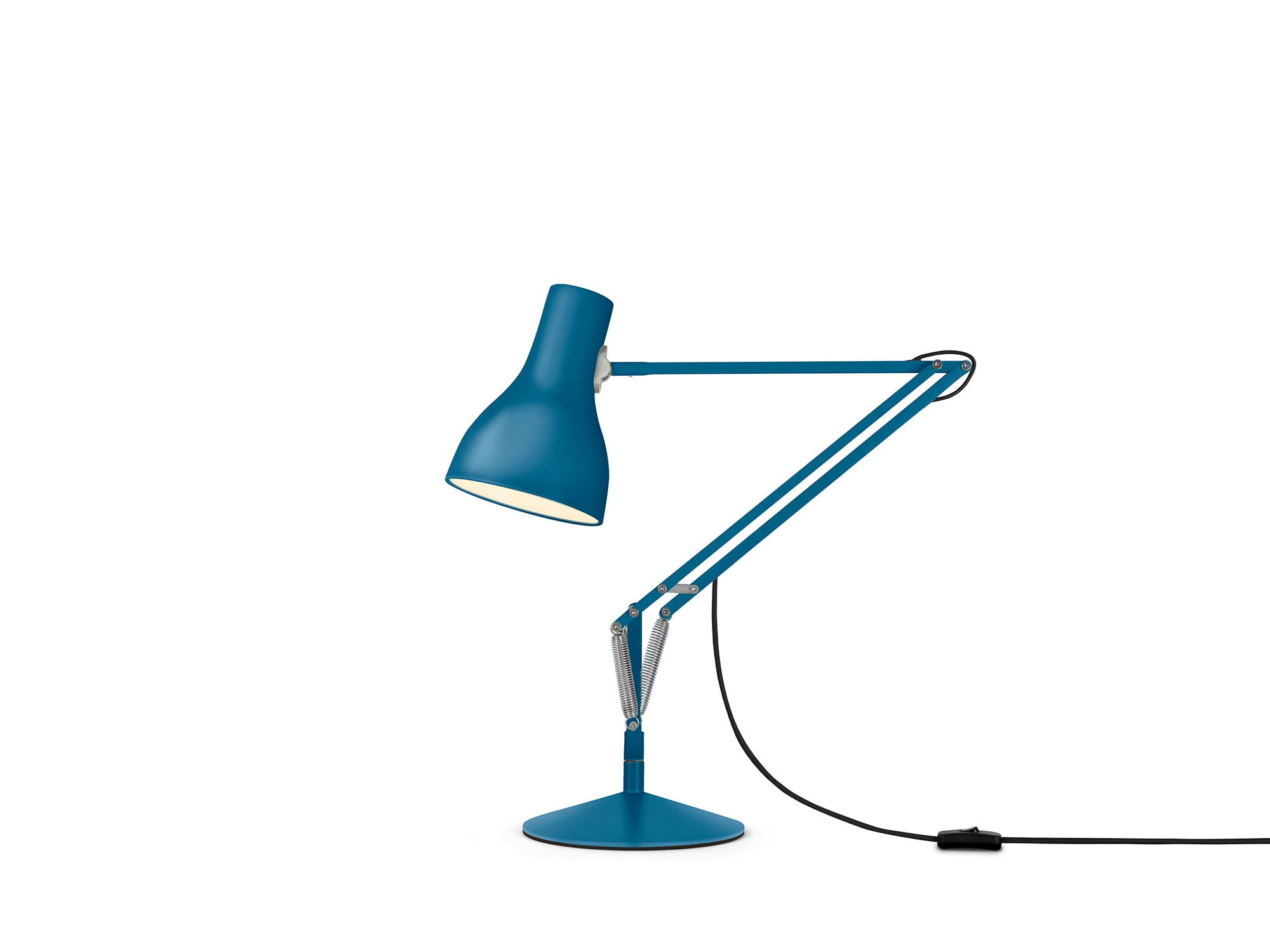 Anglepoise Type 75 Desk Lamp - Margaret Howell Edition in Saxon Blue, powder-coated steel desk lamp