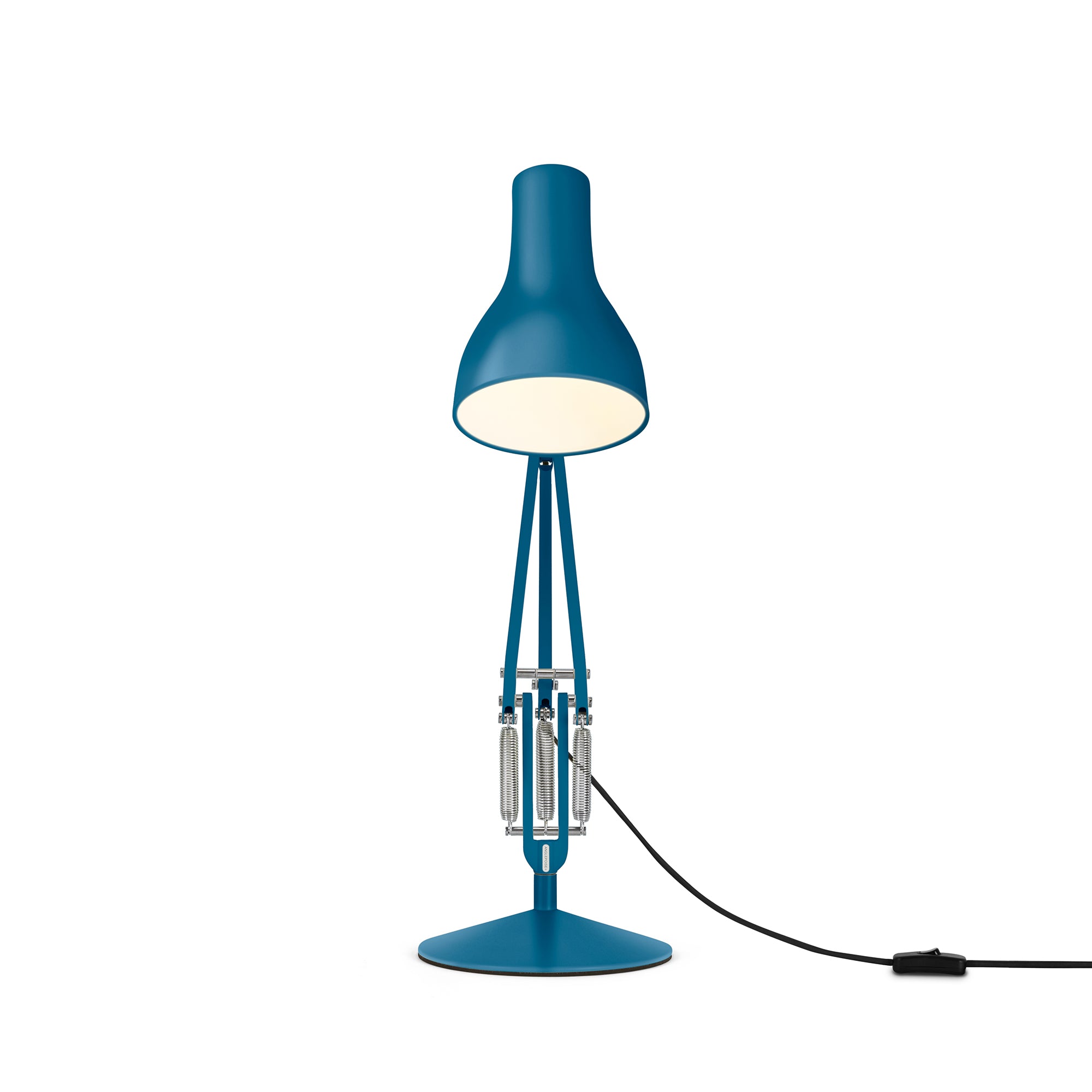Anglepoise Type 75 Desk Lamp - Margaret Howell Edition in Saxon Blue, powder-coated steel desk lamp