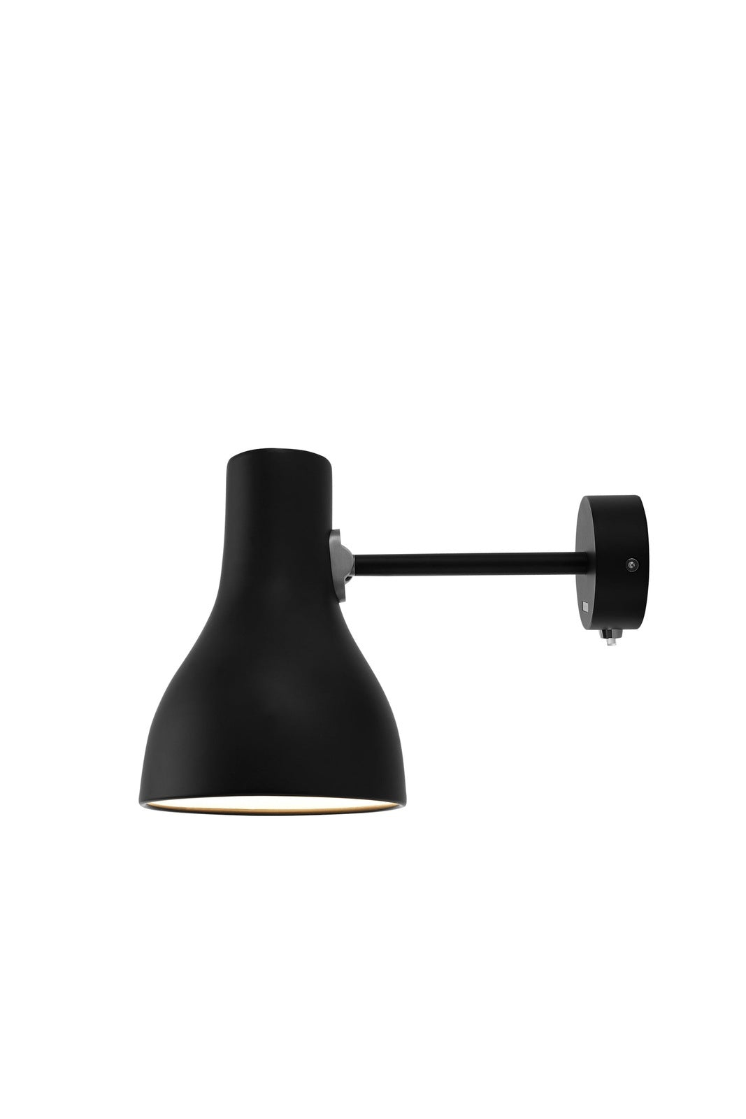 Jet black Type 75 wall light Anglepoise lamp by Comosum, modern adjustable wall-mounted lighting