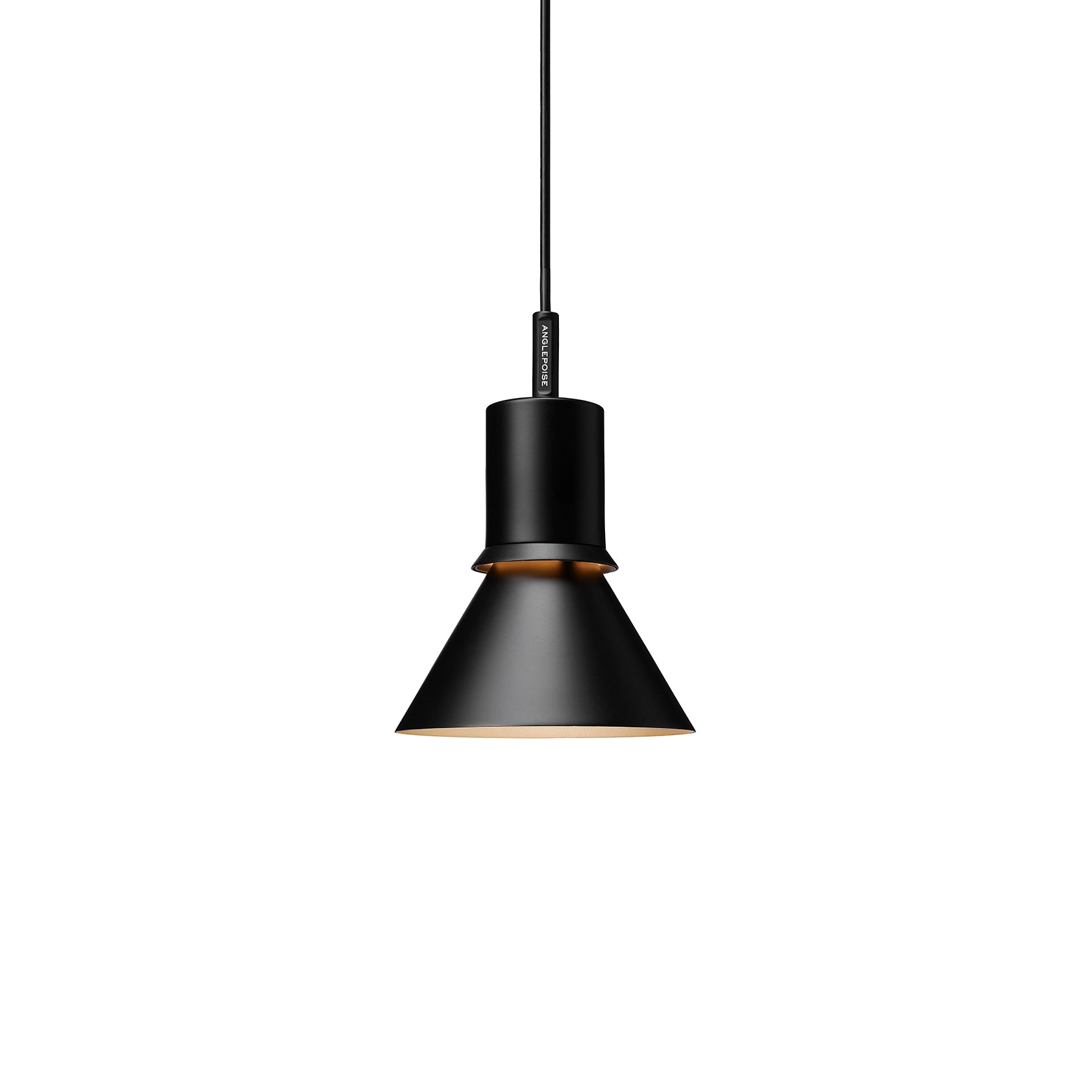 Type 80 pendant matte black Anglepoise lamp from Comosum, modern ceiling lighting