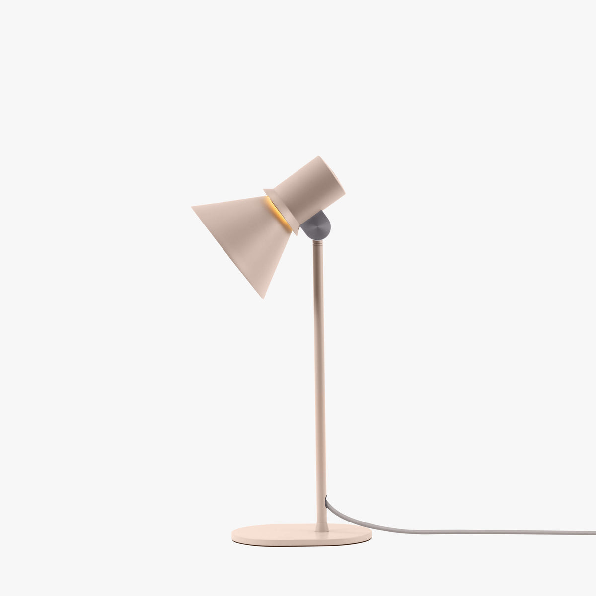 Anglepoise Type 80 T1 Table Lamp in Pale Putty, aluminum shade and steel base