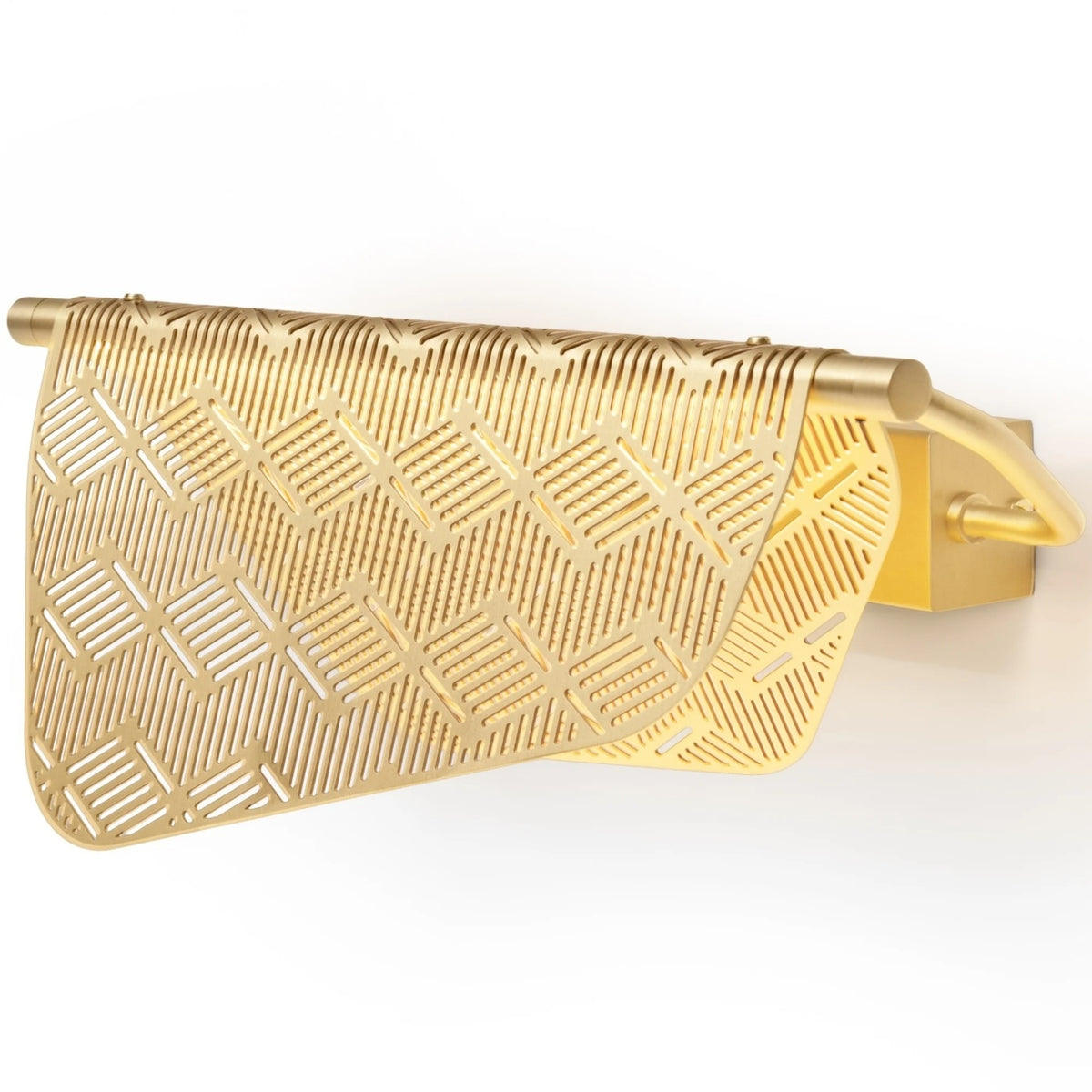 Petite Friture Mediterranea wall lamp in gold, side view
