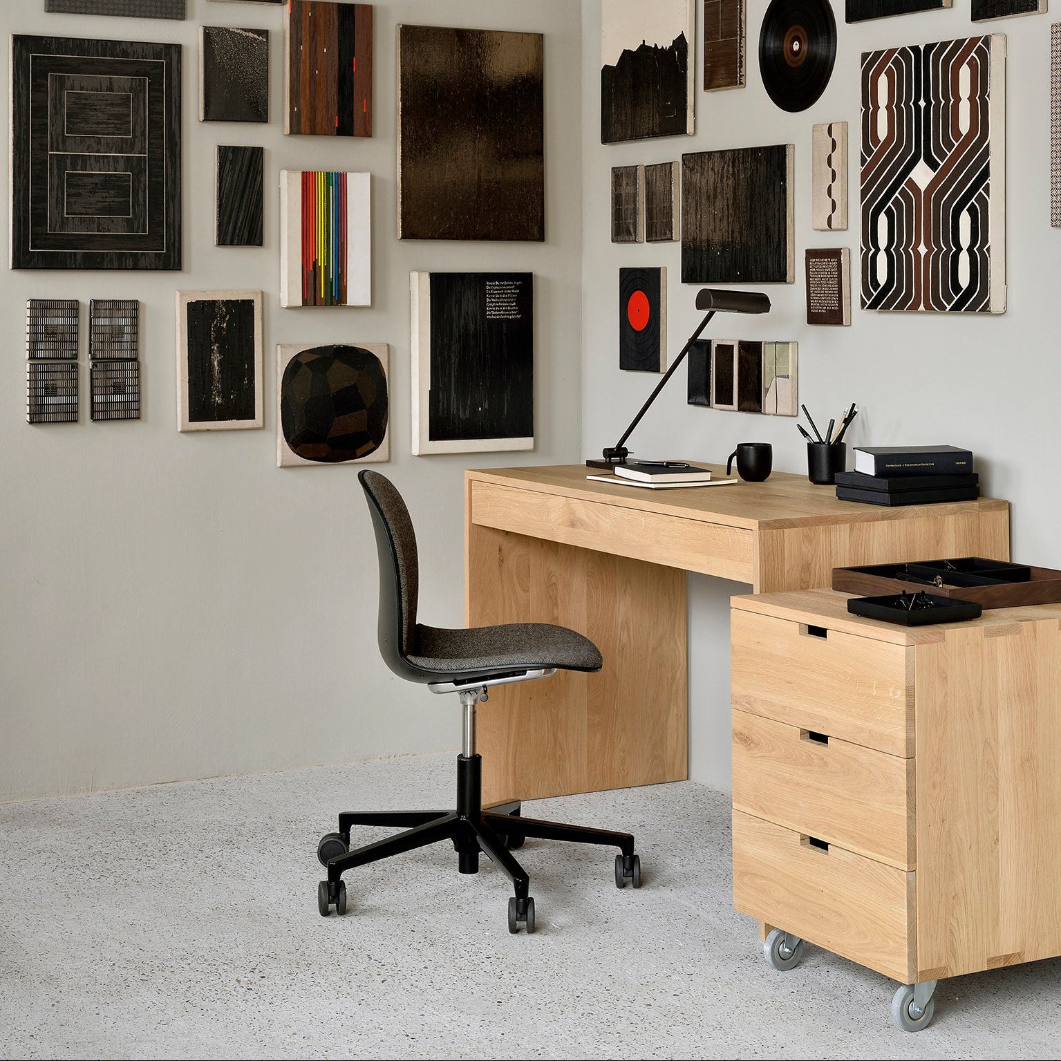 Ethnicraft Wave Desk, FSC-certified solid wood furniture by Belgian brand