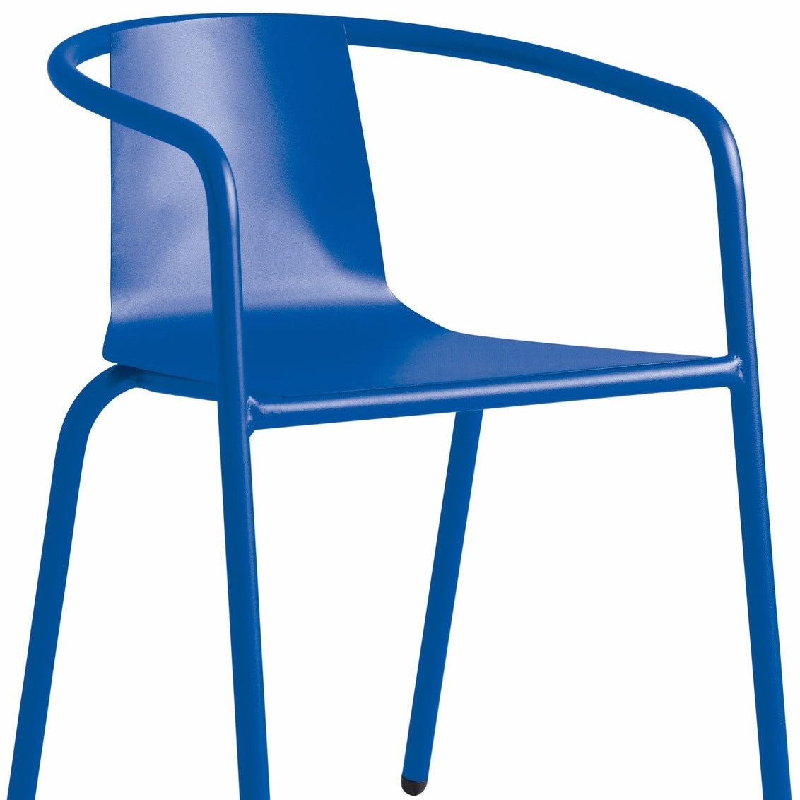 Isimar Cadiz Arm Chair in Ultramarine Blue, galvanized steel outdoor chair, Spanish design since 1925