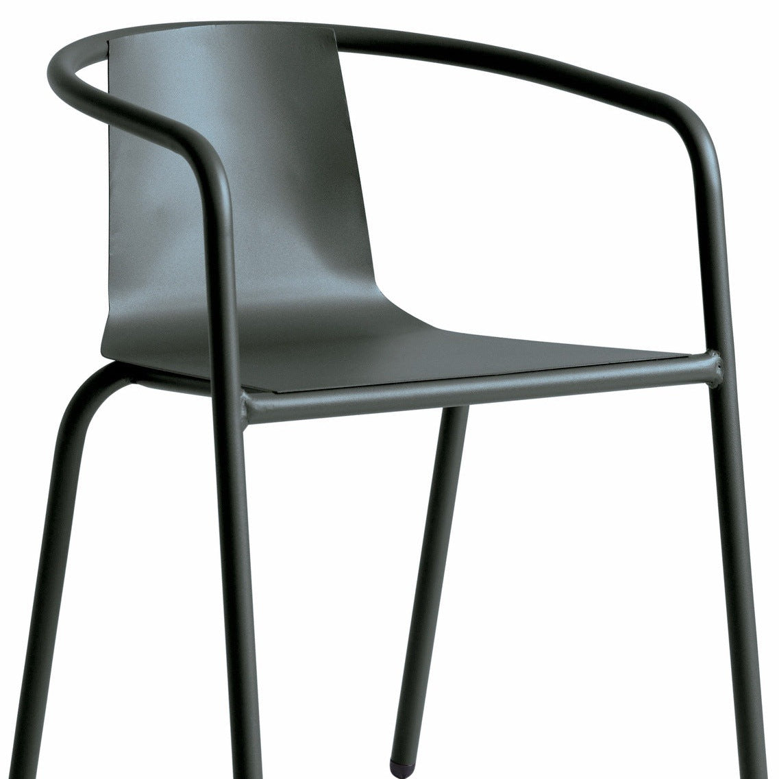 Isimar Cadiz Arm Chair in Anthracite Grey, galvanized steel outdoor chair, Spanish design since 1925