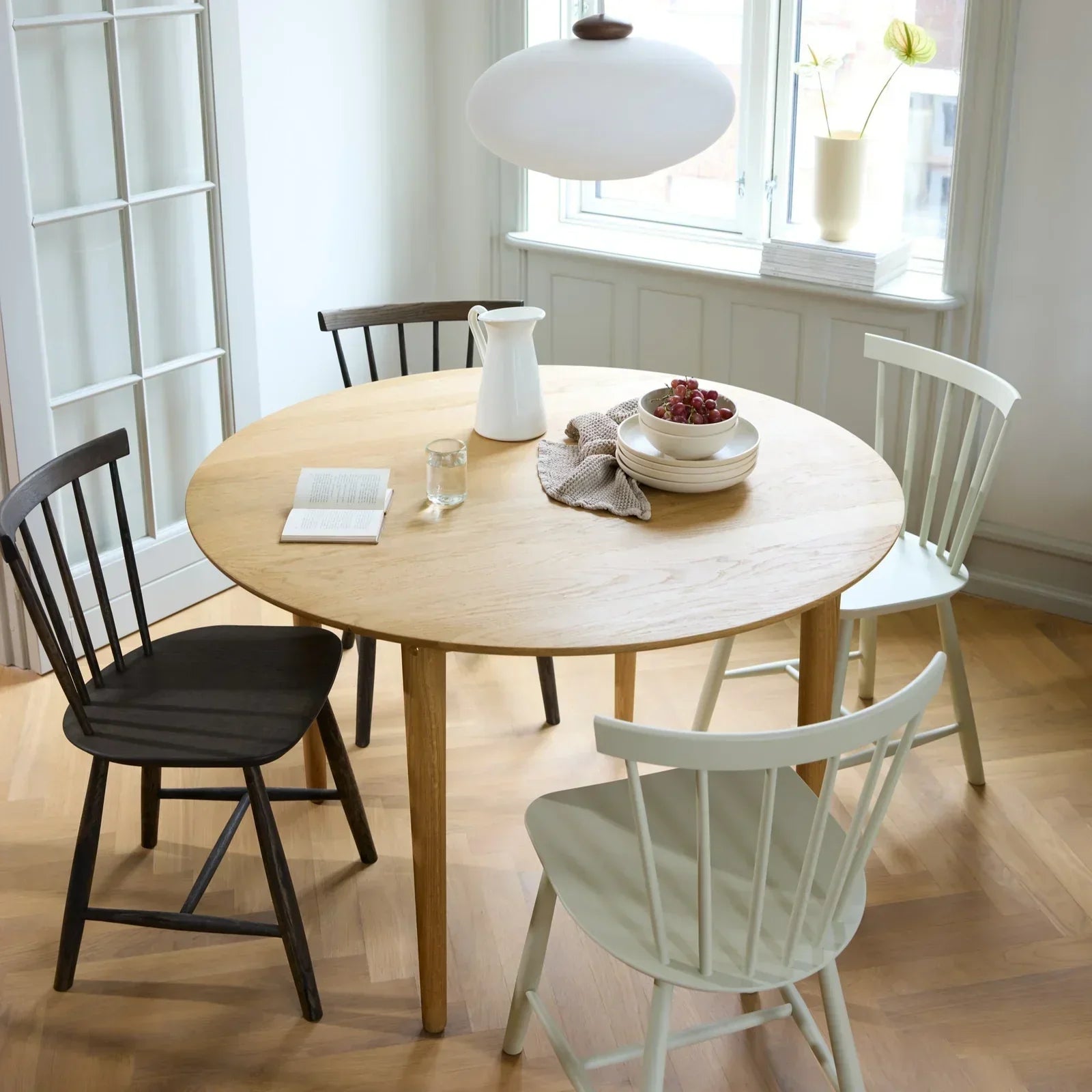 J46 chair by Poul M. Volther, a mid-century Danish reissue