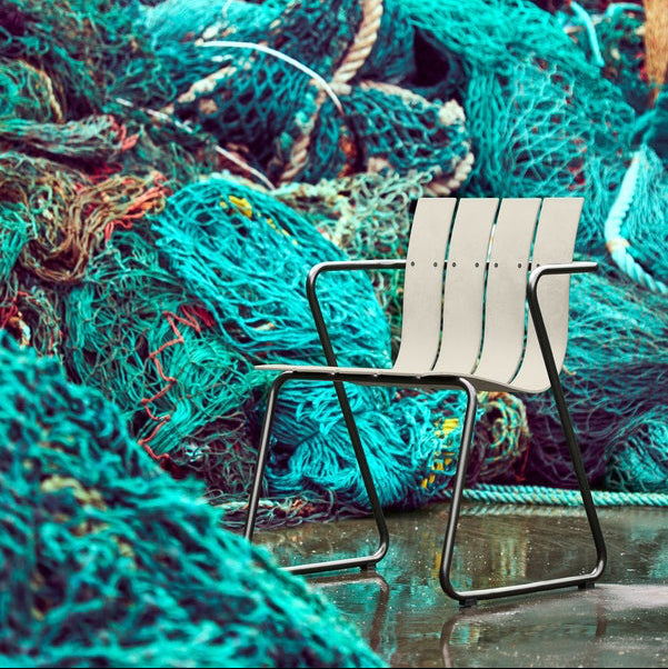 Mater Ocean chair made from recycled ocean plastic waste