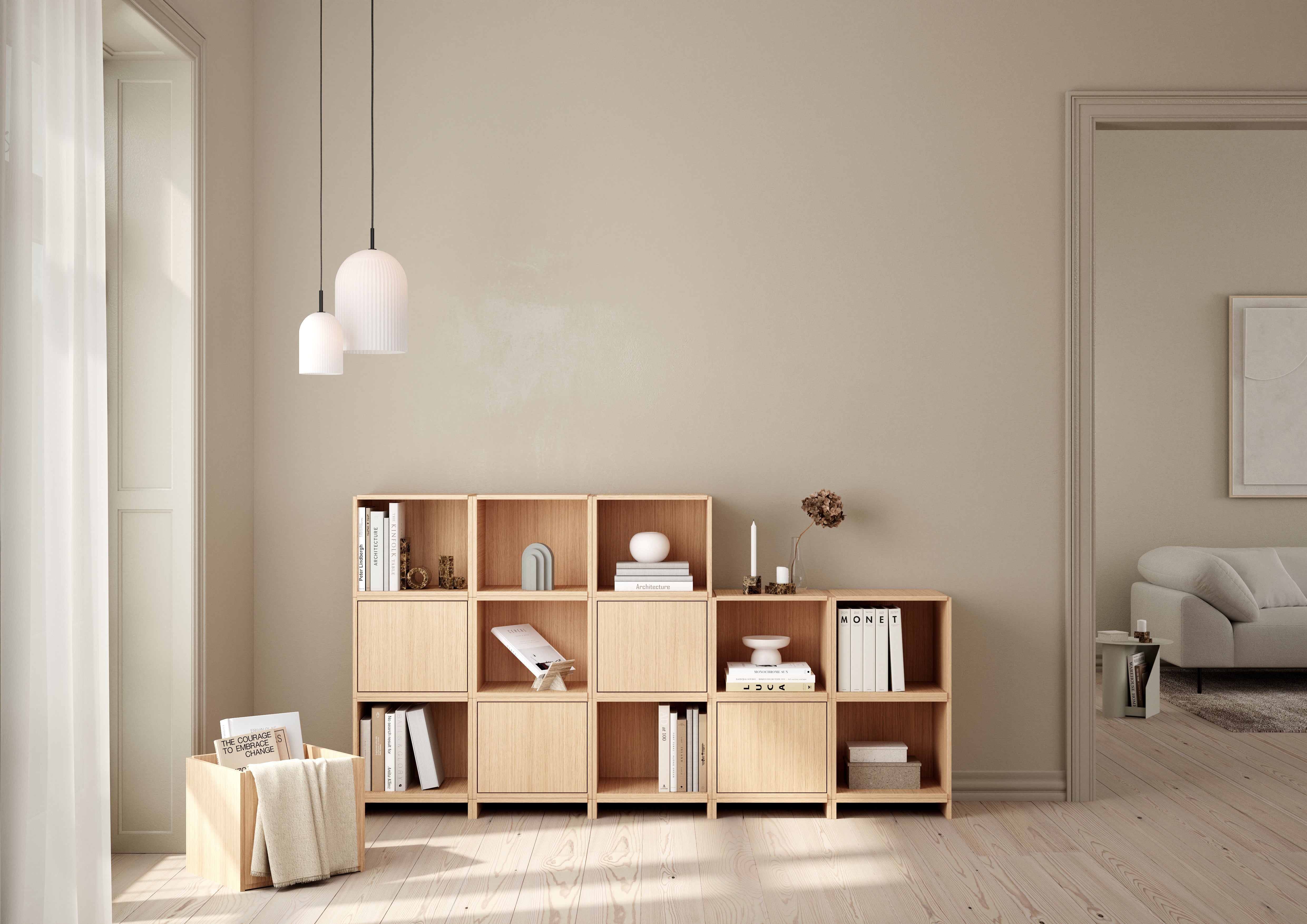 WOUD Sentrum coffee table in a Japandi-styled interior