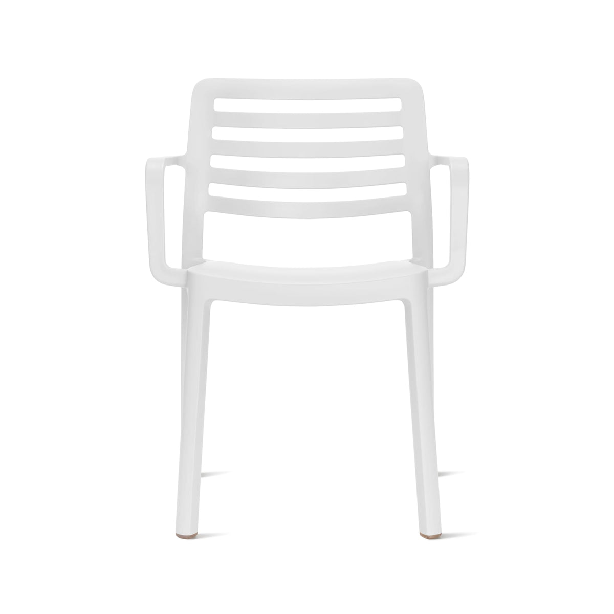 Garbar Wind Armchair in White, front view