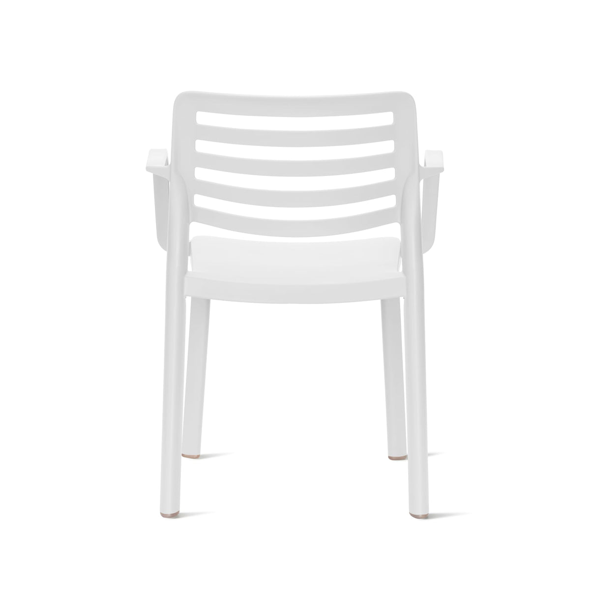 Garbar Wind Armchair in White, rear view
