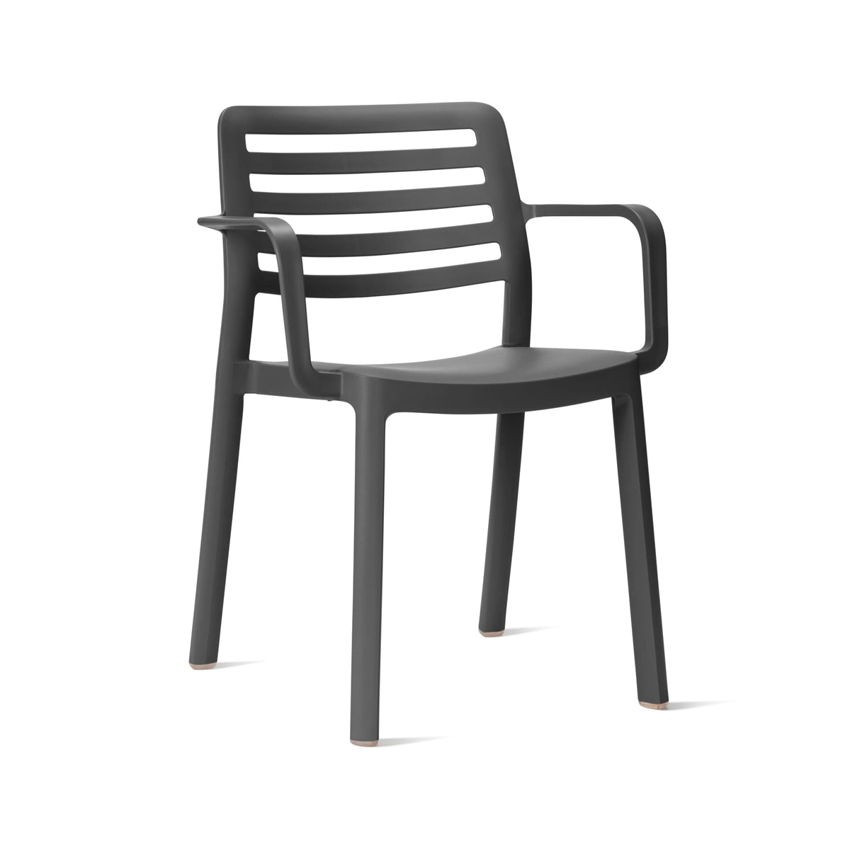 Garbar Wind Armchair in Dark Grey, injected polypropylene